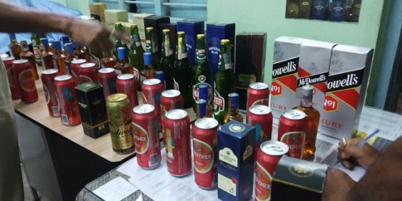 Man was arrested with huge Quantity of Liquors from Milanchakra area 